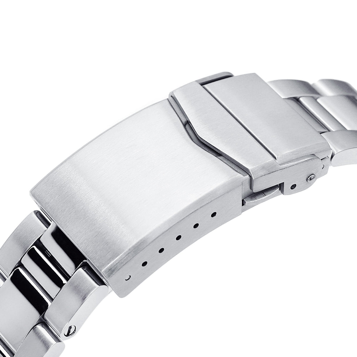 20mm Super-O Boyer 316L Stainless Steel Watch Band for Seiko SARB035, Brushed and Polished V-Clasp Strapcode Watch Bands