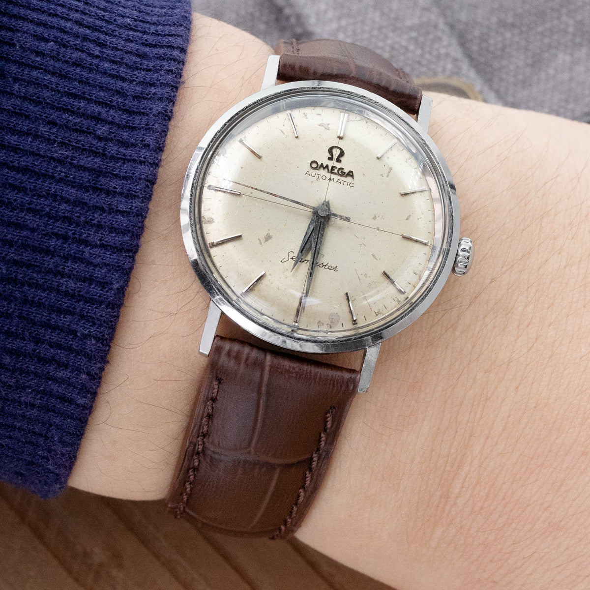 Vintage Omega Seamaster Automatic Crosshair Dial Strapcode Watch Bands