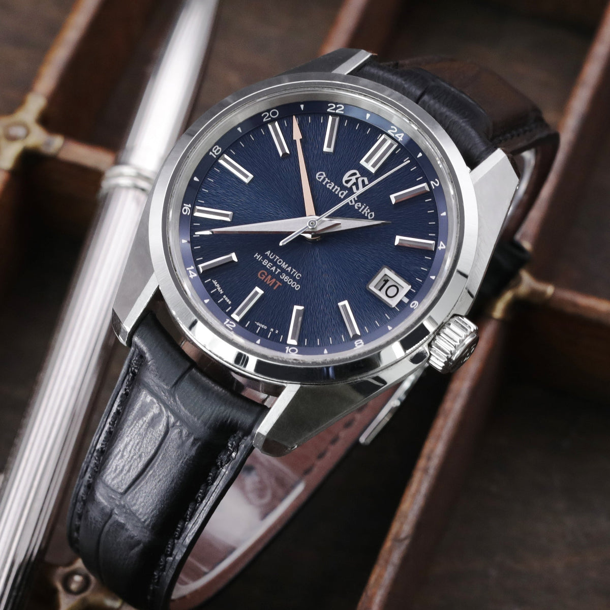 Grand Seiko Boutique Limited Edition SBGJ235 Hi-Beat 36000 GMT Strapcode Watch Bands