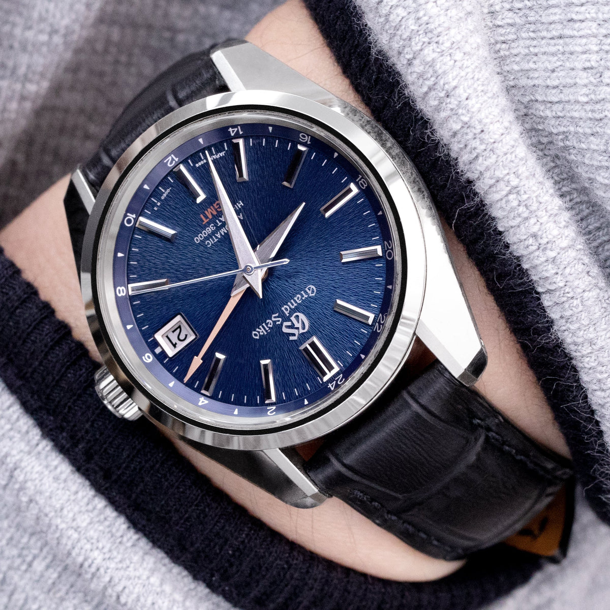 Grand Seiko Boutique Limited Edition SBGJ235 Hi-Beat 36000 GMT Strapcode Watch Bands