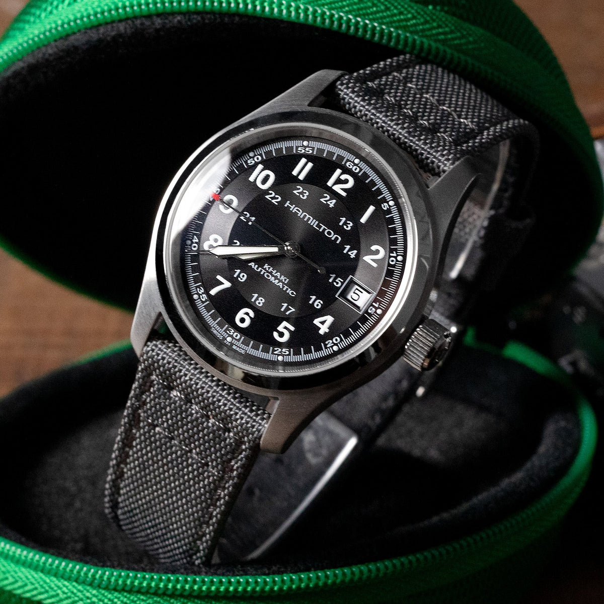 Hamilton Khaki Field Automatic 38mm Men Watch H70455733  Strapcode Watch Bands