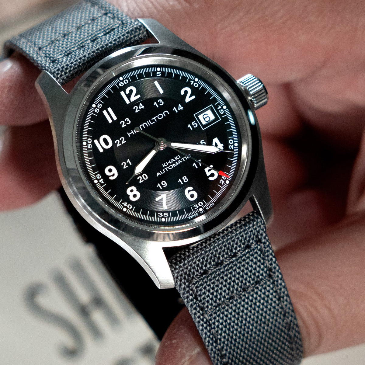 Hamilton Khaki Field Automatic 38mm Men Watch H70455733  Strapcode Watch Bands