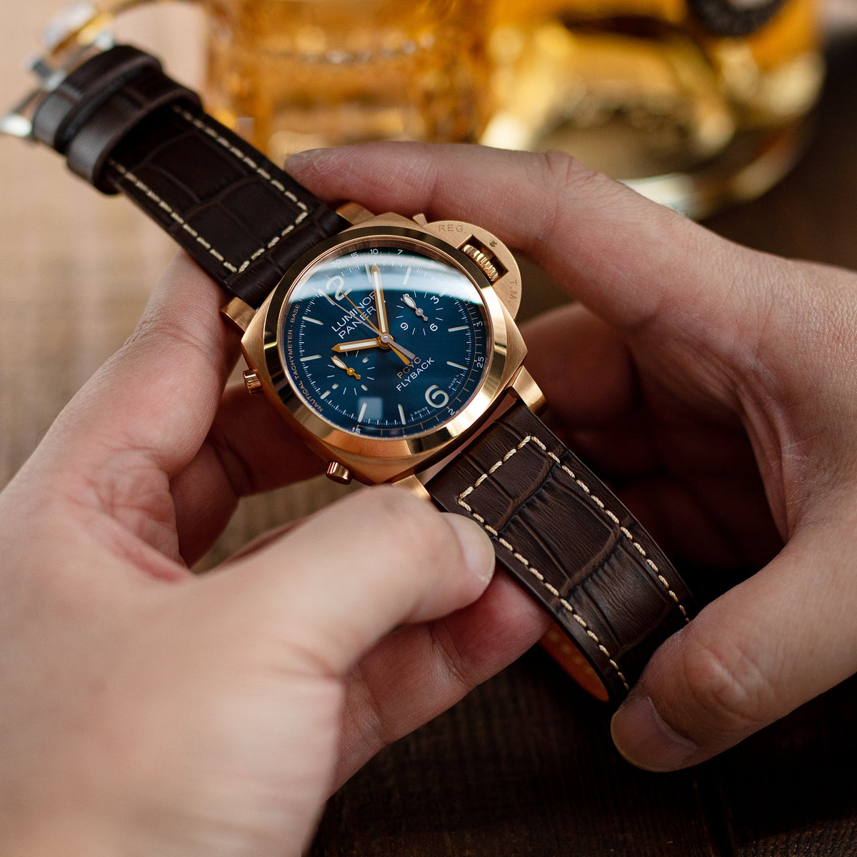 Panerai PAM 1020 Luminor 1950 Chronograph Flyback PCYC Strapcode watch bands
