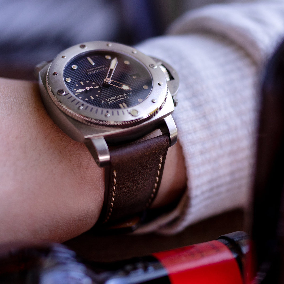 Panerai Luminor Submersible 1950 Left-Handed 3 Days Automatic PAM569 Strapcode watch bands