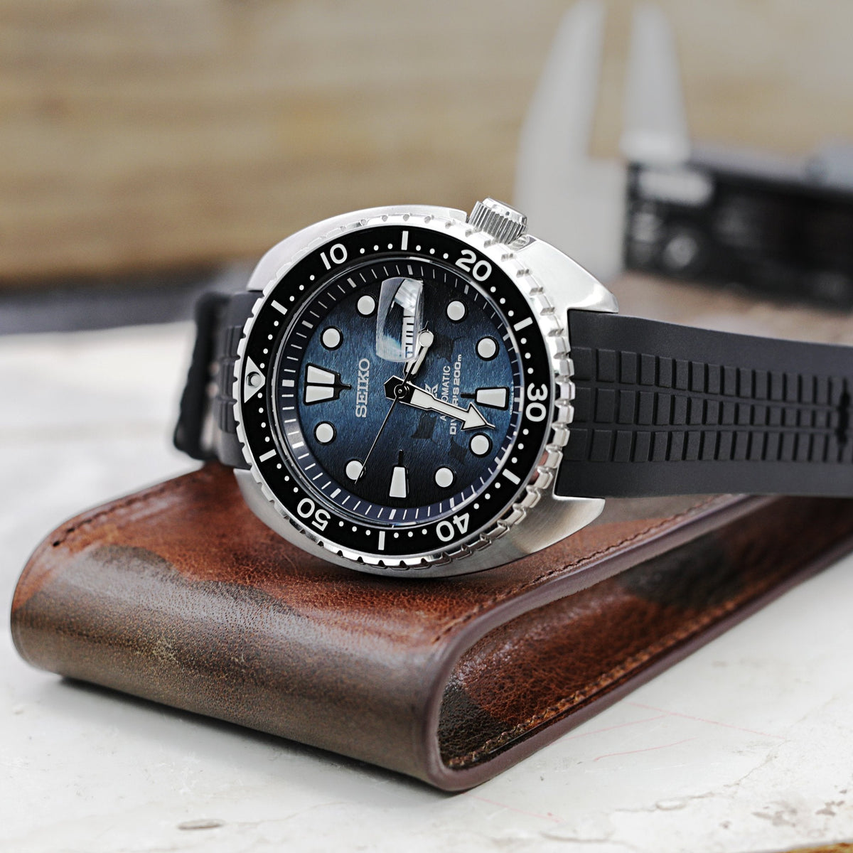 Seiko King Turtle Save the Ocean SRPF77 Strapcode Watch Bands