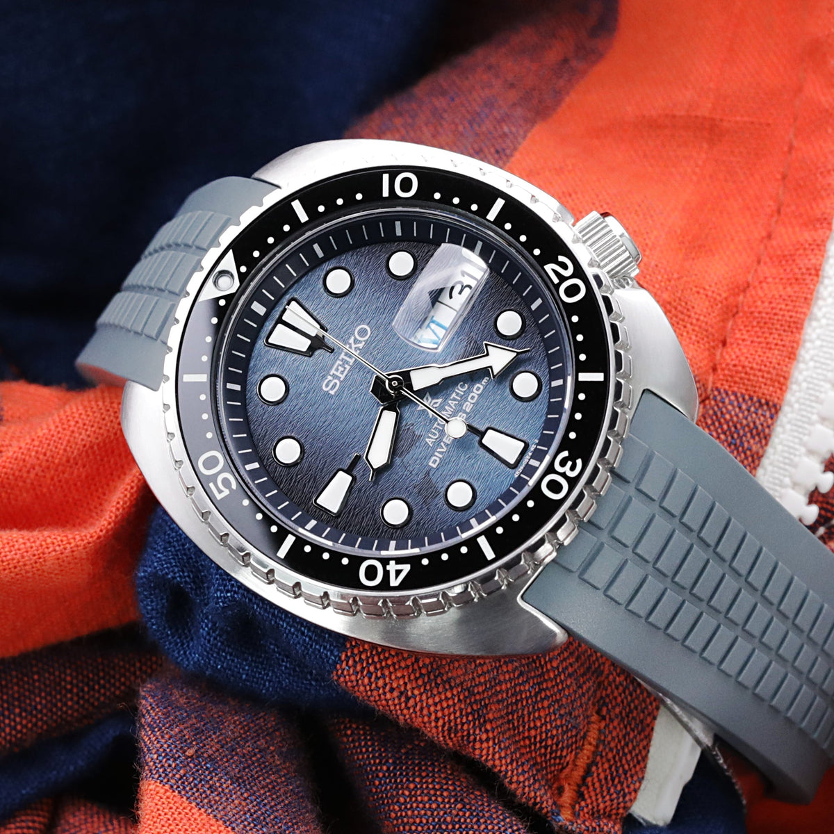 Seiko King Turtle Save the Ocean SRPF77 Strapcode Watch Bands