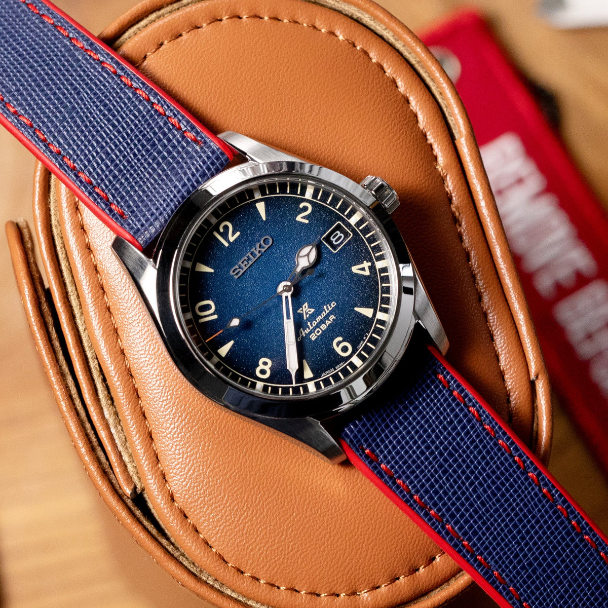 Seiko Prospex Baby Alpinist Blue SPB157 38mm Strapcode Watch Bands