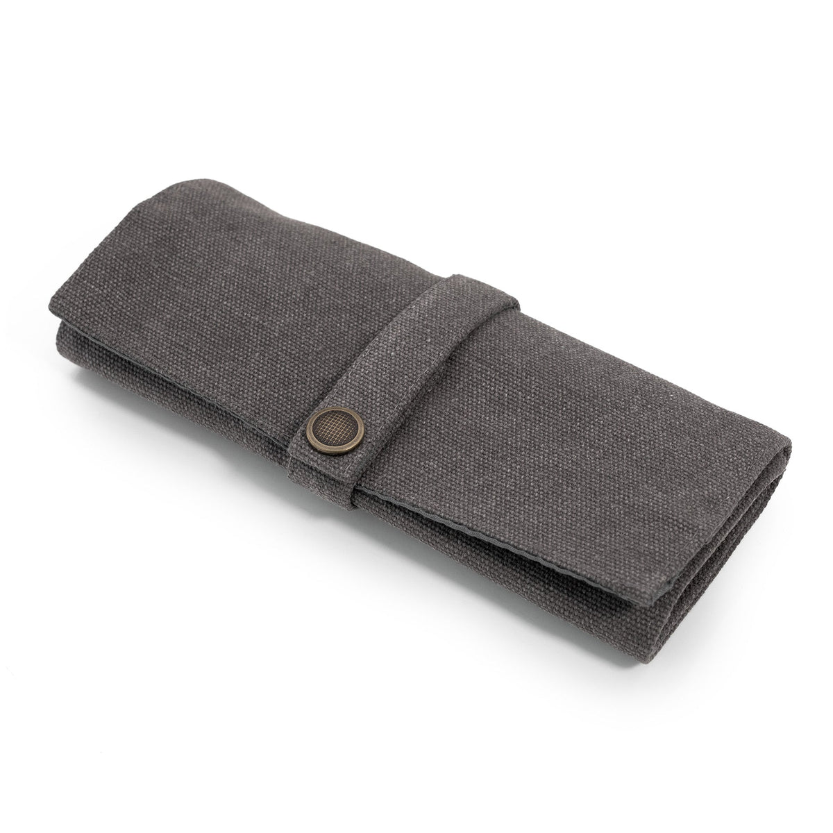 Grey Wash Canvas Watch Band Roll Storage, 5 watch strap pockets Strapcode Watch Bands