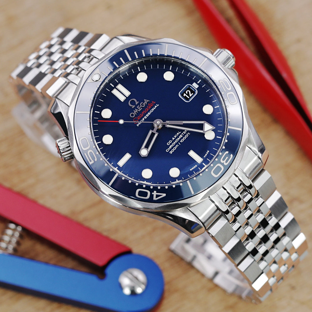 Omega Seamaster Diver 300M Co-Axial 41 mm 21230412003001 Strapcode Watch Bands