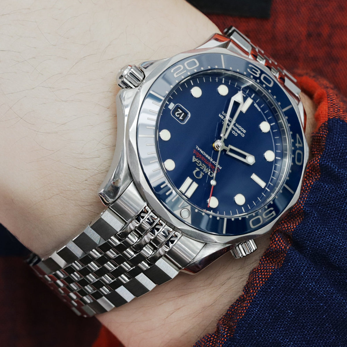 Omega Seamaster Diver 300M Co-Axial 41 mm 21230412003001 Strapcode Watch Bands