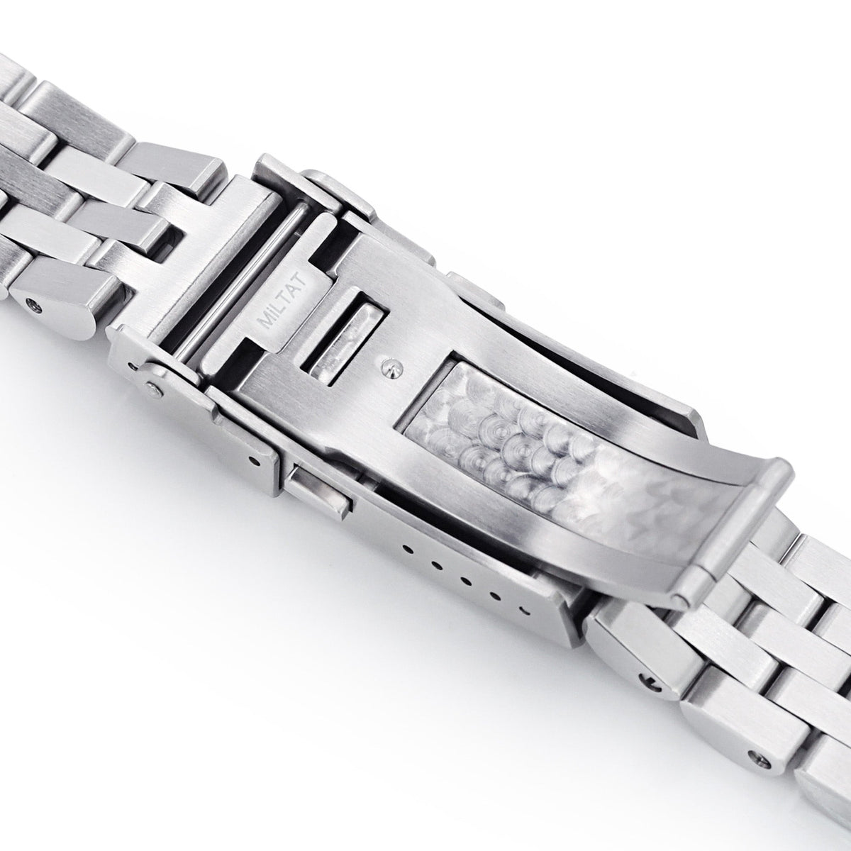 Beyond the Vintage Angus Louis Watch Bracelet for RX SUB 1680 in Brushed Turning Clasp Strapcode Watch Bands