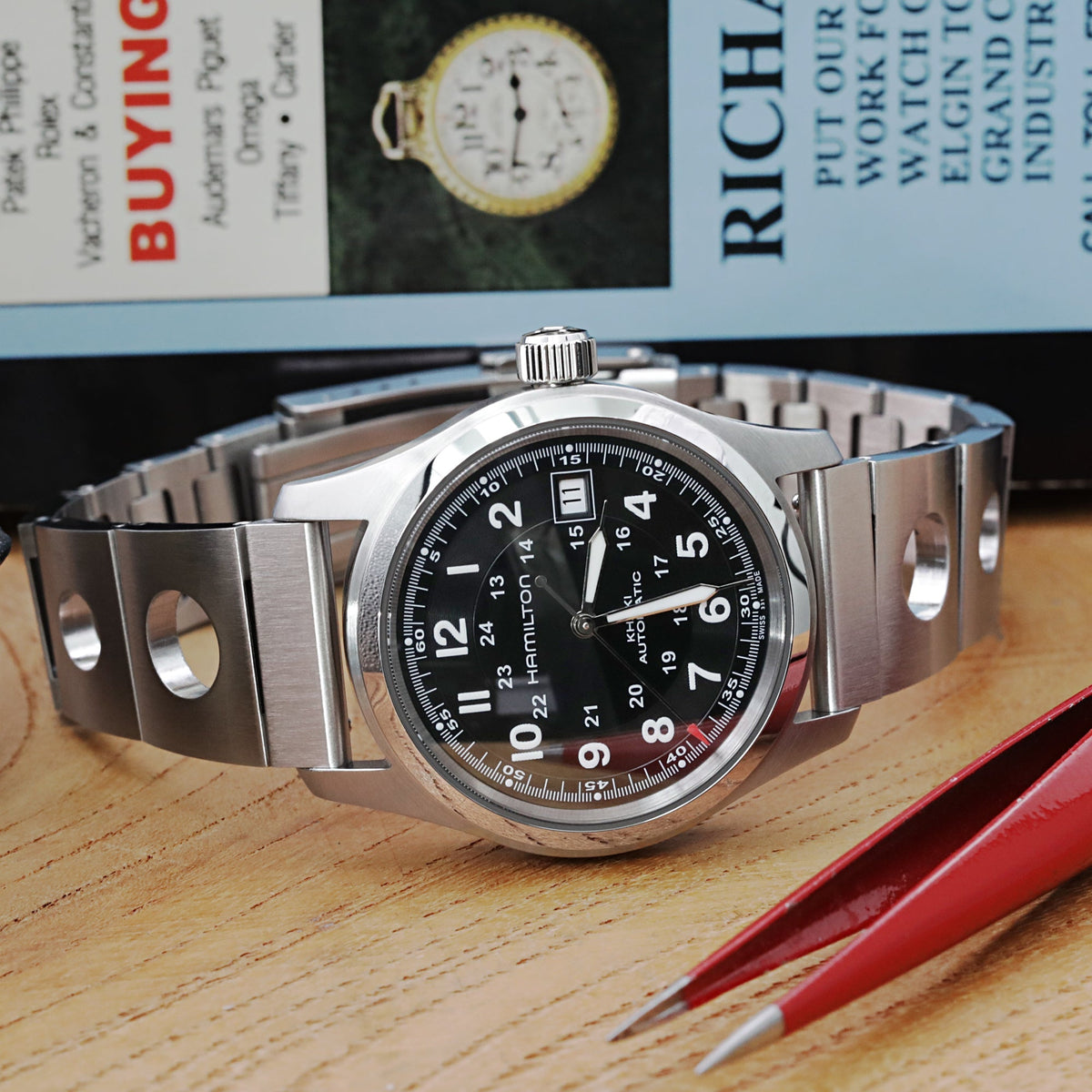 Hamilton Khaki Field Automatic 38mm Men Watch H70455733 Strapcode Watch Bands