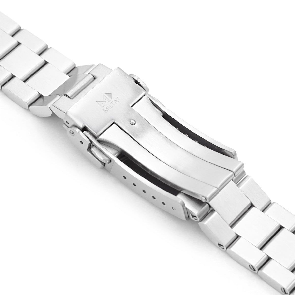 20mm Hexad Watch Band compatible with Seiko MM300 Prospex Marinemaster SBDX001, 316L Stainless Steel V-Clasp Button Double Lock