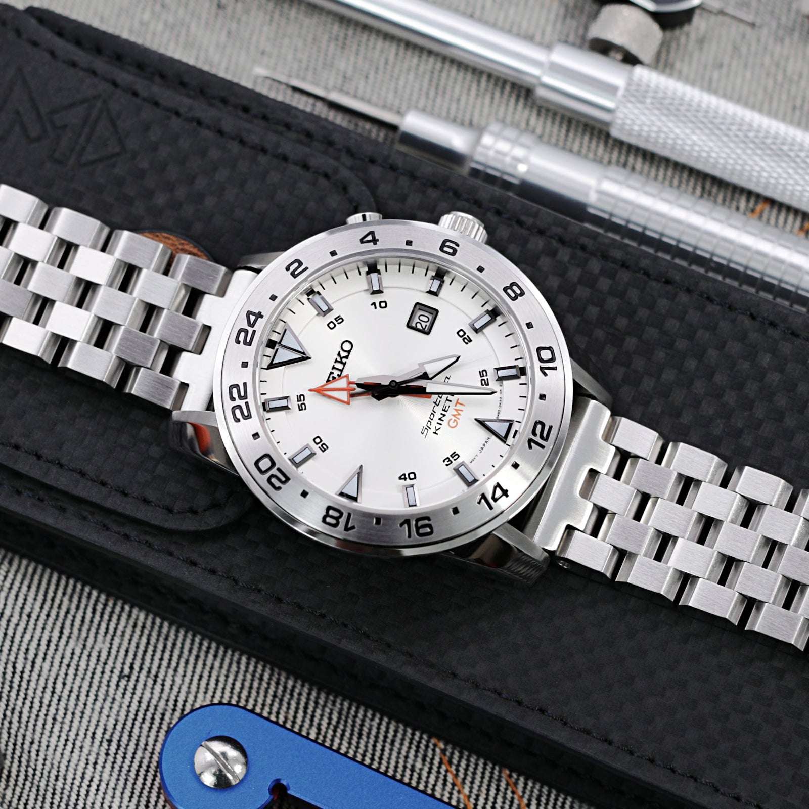 SUPER Engineer Type II Solid Stainless Steel Straight End Watch Band-Push Button Strapcode Watch Bands