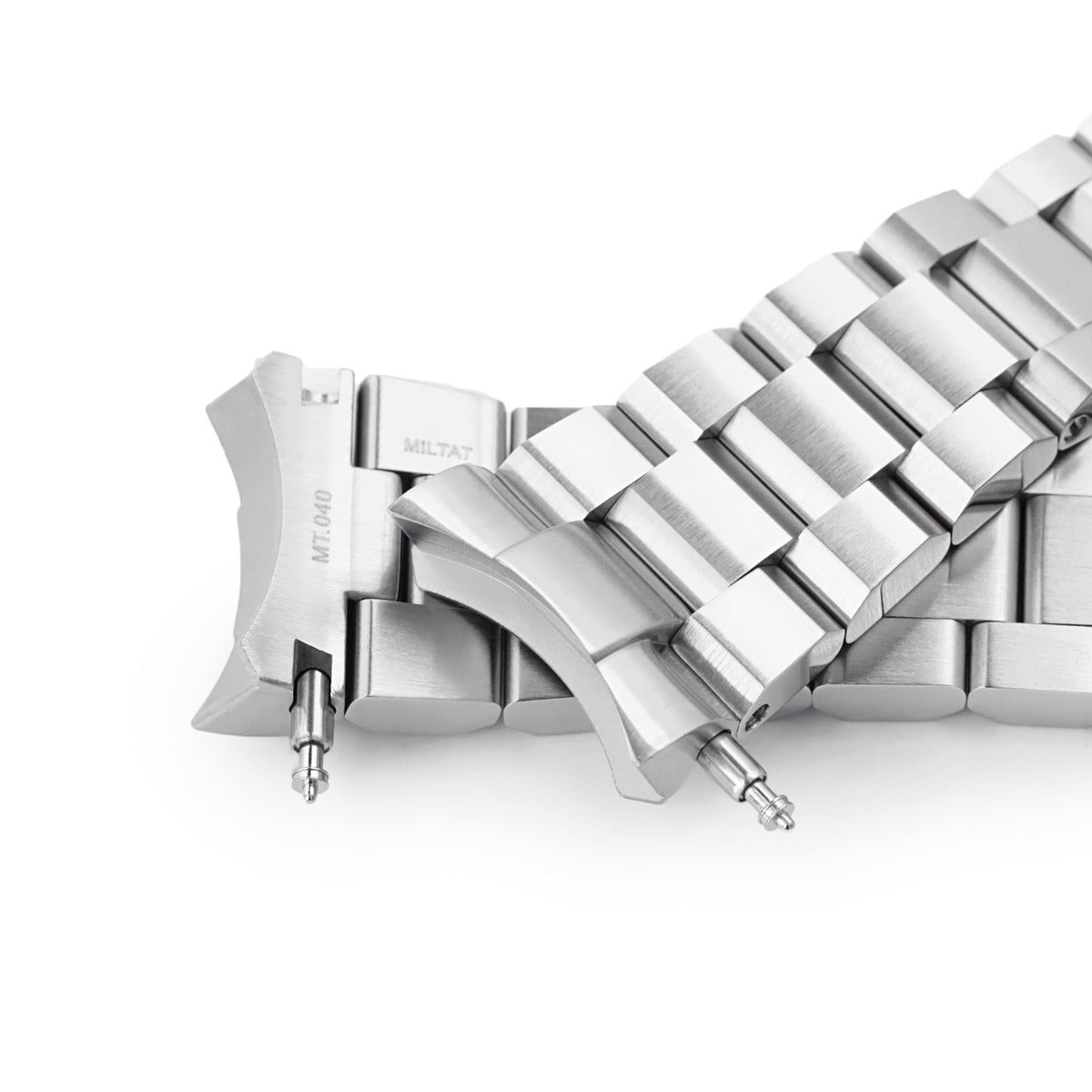 22mm Hexad Watch Band compatible with Seiko SKX007, 316L Stainless Steel Brushed Diver Clasp Strapcode Watch Bands