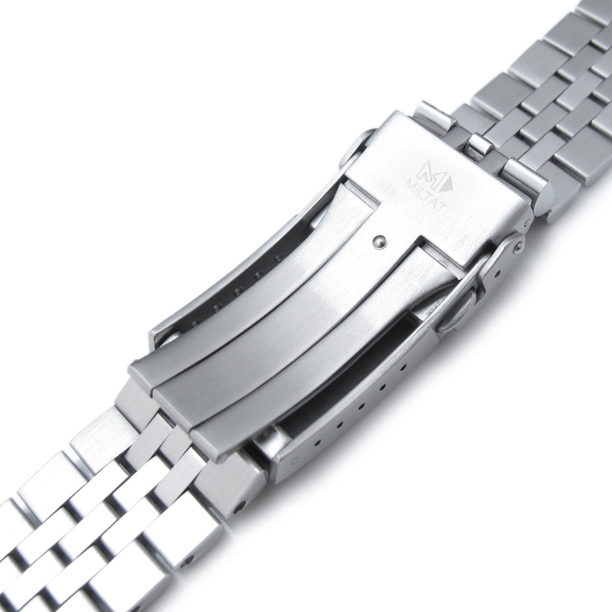 22mm Super-J Louis JUB Watch Band compatible with Seiko New Turtles SRP777 &amp; PADI SRPA21, 316L Stainless Steel V-Clasp Brushed