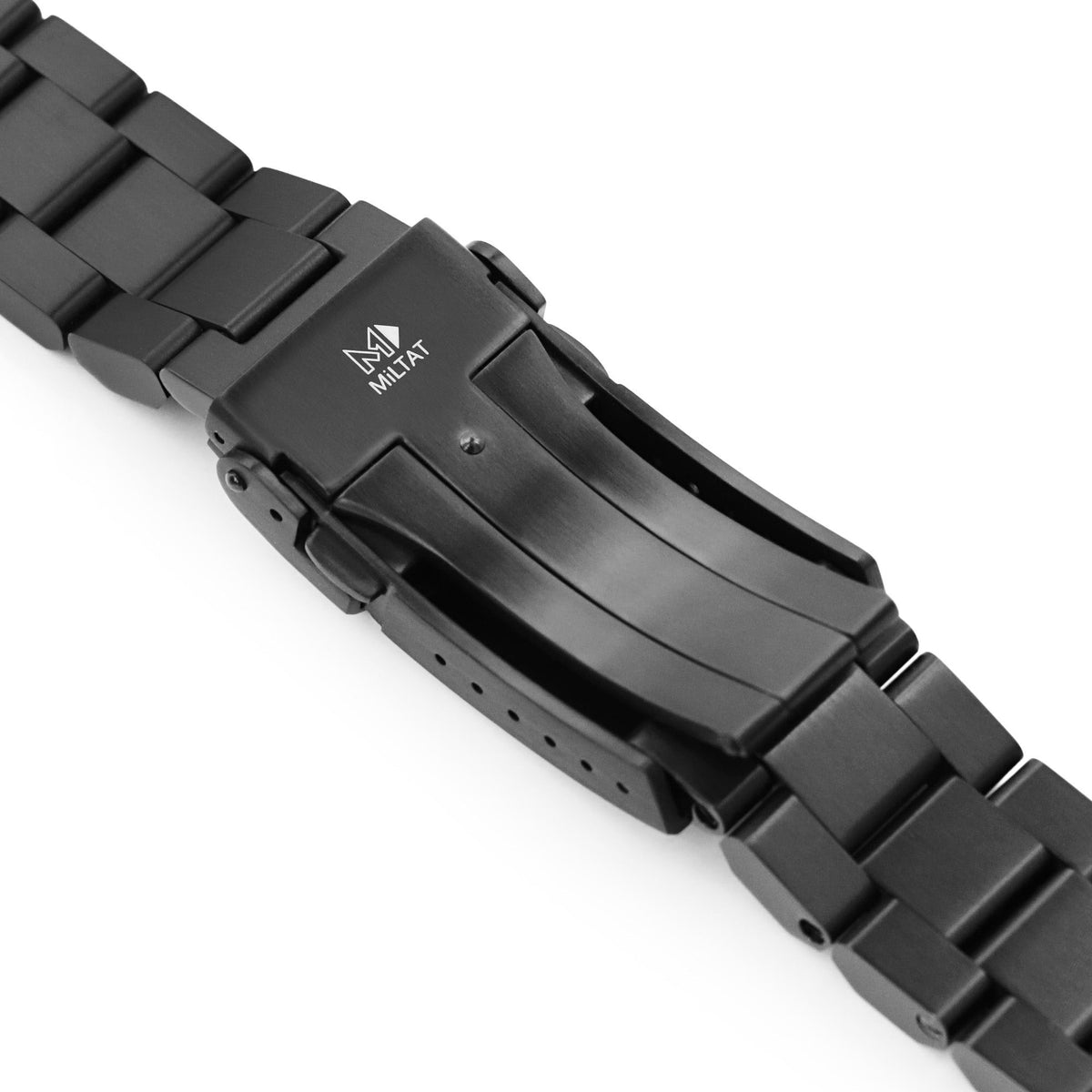 22mm Hexad Watch Band compatible with Seiko Samurai SSRPB55, 316L Stainless Steel Diamond-like Carbon (DLC coating) V-Clasp