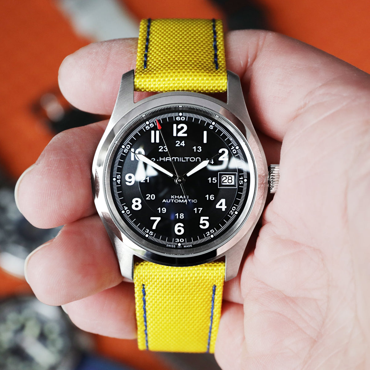 Hamilton Khaki Field Automatic 38mm Men Watch H70455733 Strapcode Watch Bands