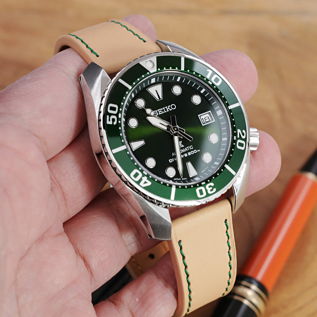 Seiko Prospex Diver 200m SPB103J1 Green Sumo Strapcode Watch Bands