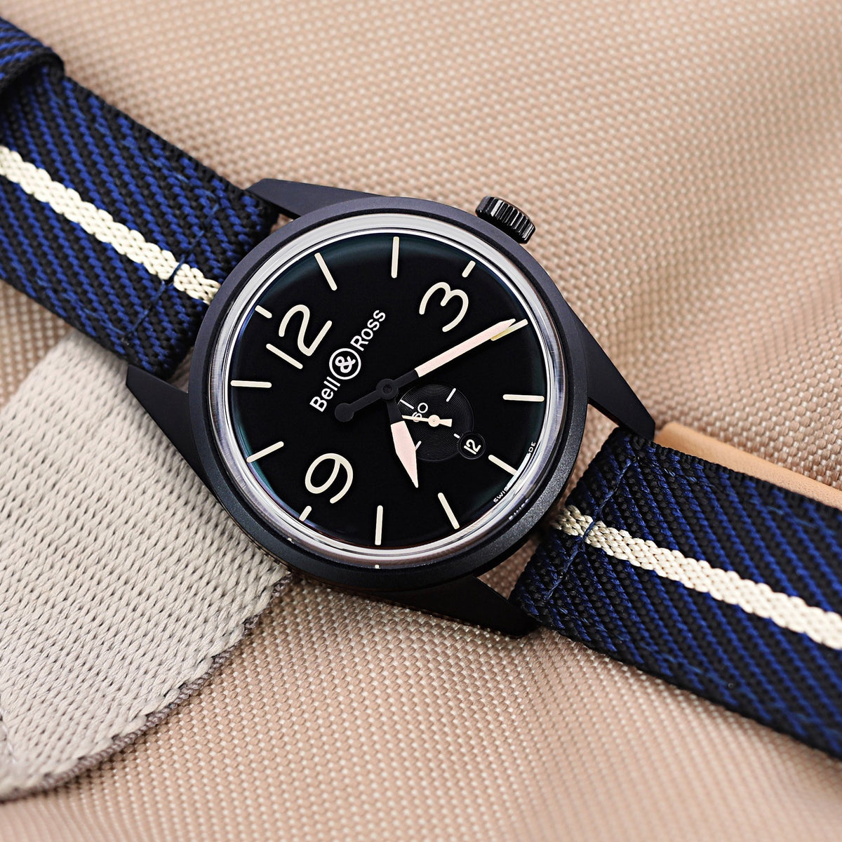 Bell &amp; Ross Heritage BR123-95-SC Strapcode Watch Bands