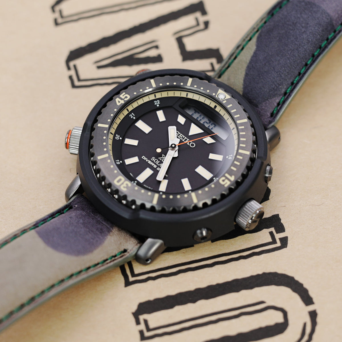Seiko SNJ029 Prospex Street Series 'Urban Safari Arnie' Divers Watch Strapcode Watch Bands