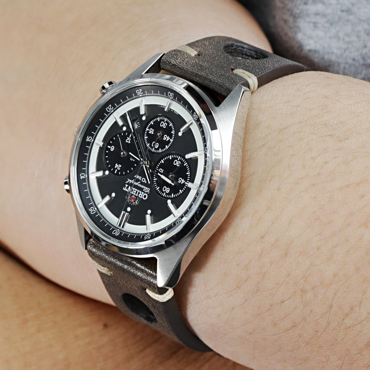 Orient Grey Panda Neo 70s Solar Chrono WV0011TX Japan Edition