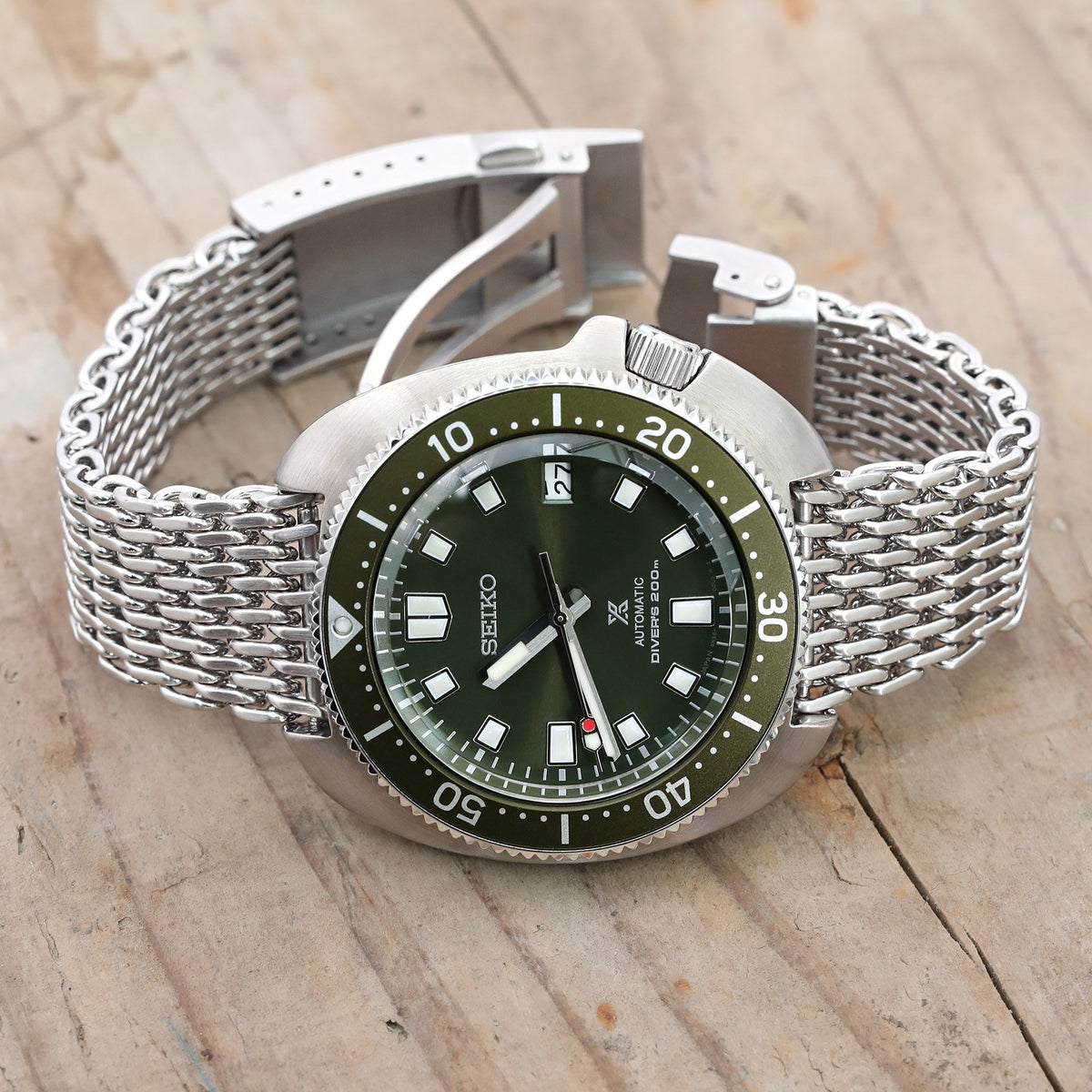 Seiko Prospex SPB153 Captain Willard 2020 edition, the 2nd 6105 reissue Strapcode Watch Bands