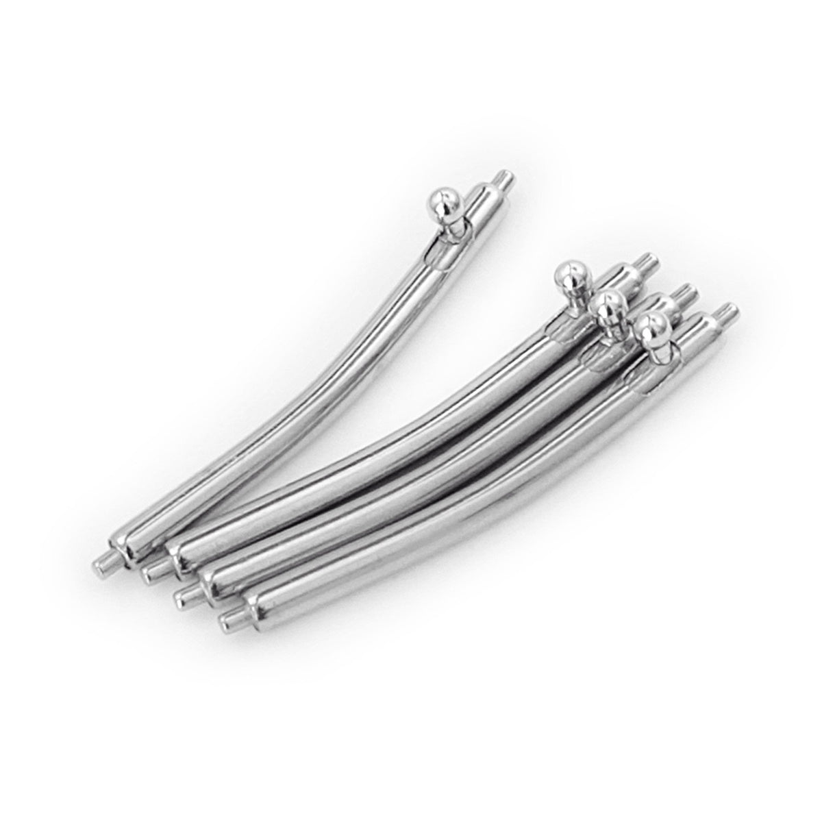 1.78mm Dia. Tip 0.8mm, Curved Quick Release Spring Bars (4 pieces per pack) Strapcode Watch Bands