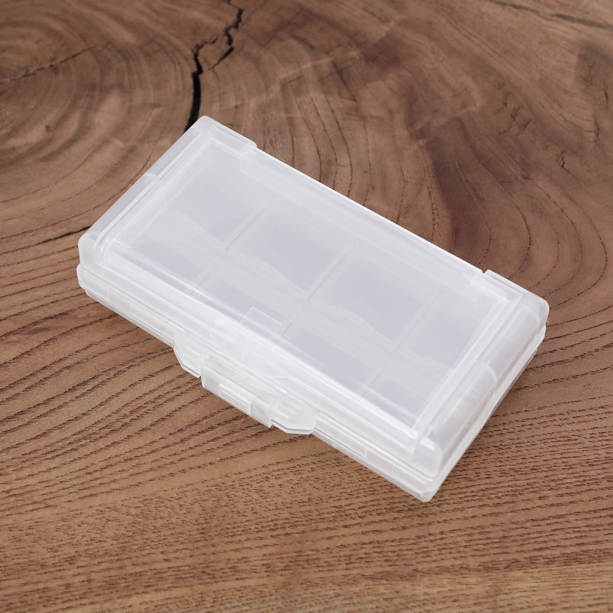 8+1 Slots Container for Watch Band Spring Bars, Buckles and Watch Parts, Translucent Strapcode Watch Bands