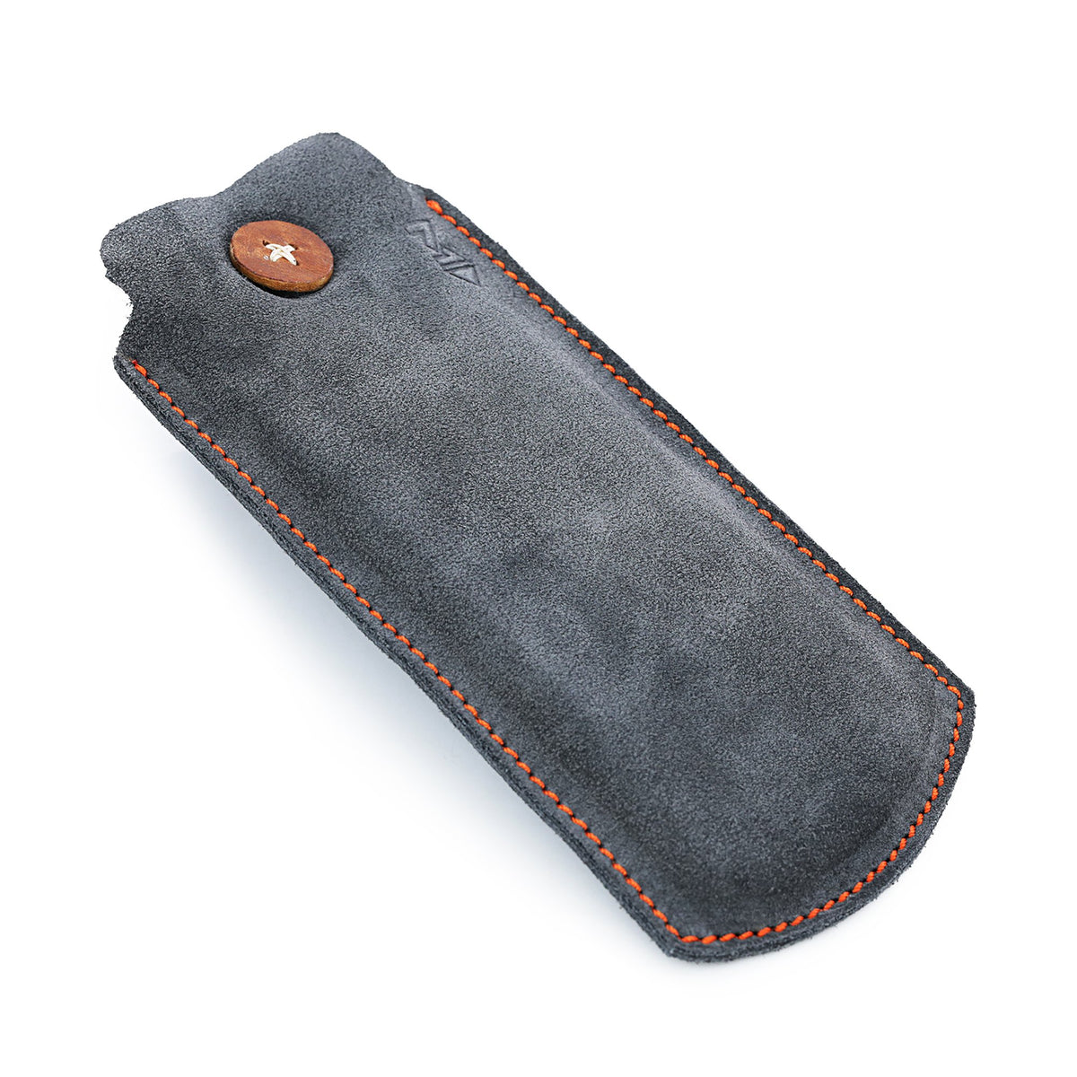 MT-3 Grey Suede Leather Travel Watch Pouch for Watch Bracelet, Flat &amp; Short
