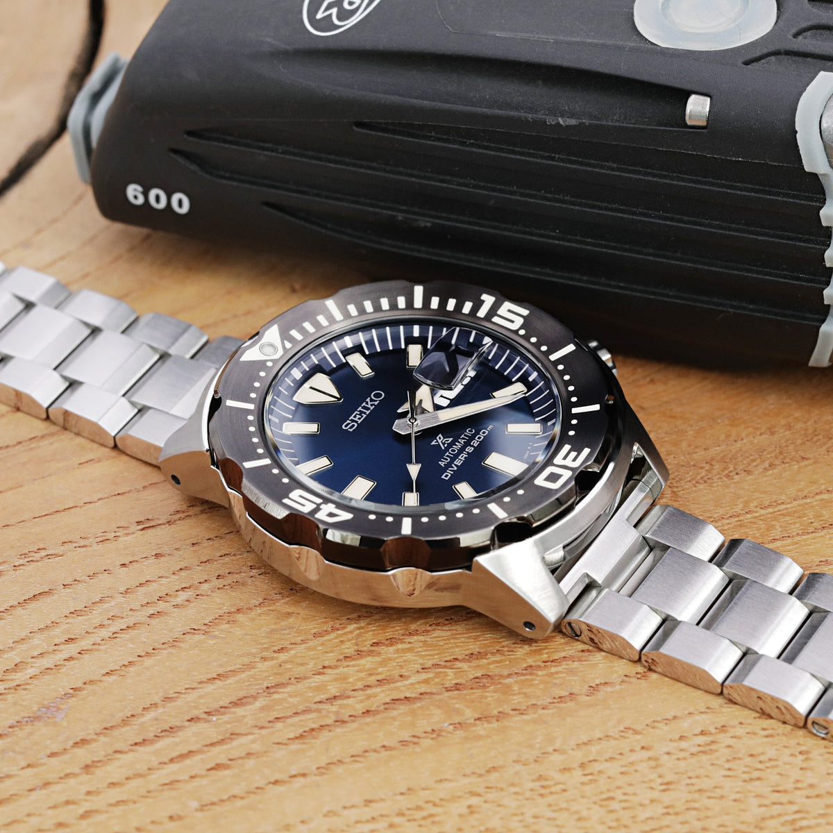 Seiko Prospex Monster SRPD25 Blue Dial Dive Watch Strapcode Watch Bands