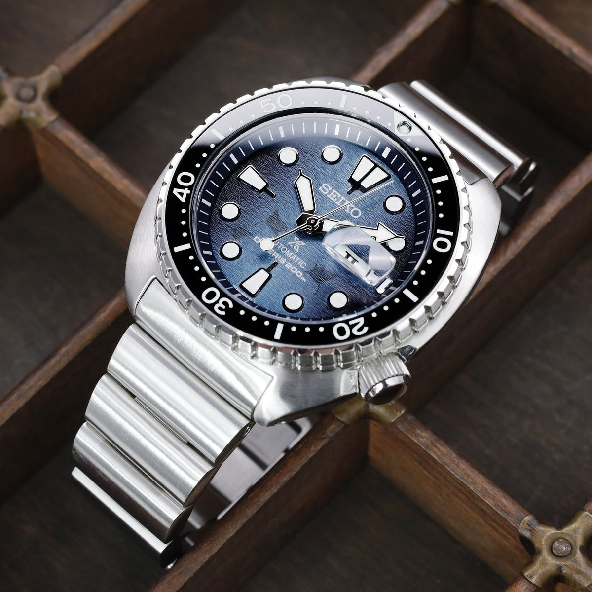 Seiko King Turtle Save the Ocean SRPF77 Strapcode Watch Bands