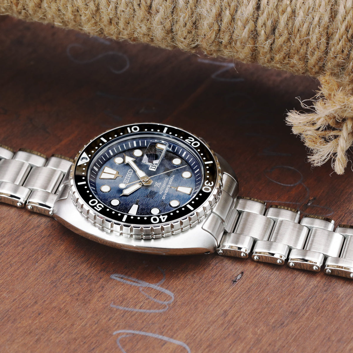 Seiko King Turtle Save the Ocean SRPF77 Strapcode Watch Bands