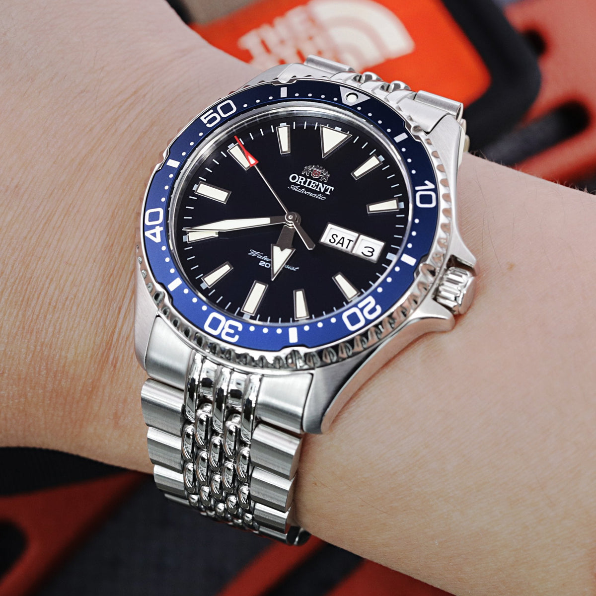 Orient Kamasu Blue Diver Watch RA-AA0002L19B Strapcode Watch Bands
