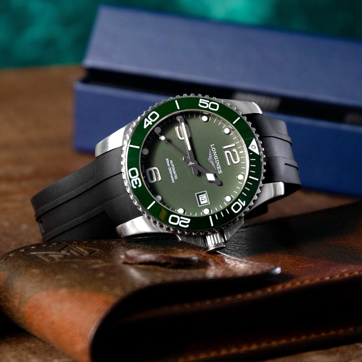 StrapXPro Premium Series - LXH1C Rubber Strap for Longines Hydroconquest Conquest Series Black